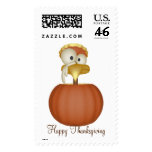 KRW Cute Turkey Thanksgiving Stamp