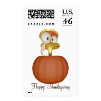 KRW Cute Turkey Thanksgiving Stamp