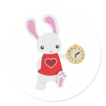 KRW Cute Wonderland White Rabbit stickers
