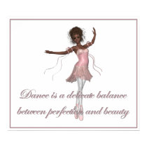 KRW Dance, Beauty, Perfection Ballerina Print