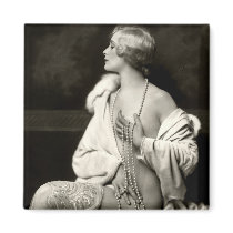 KRW Daring Darling Vintage Risque Photo magnets by krwpinup KRW Daring Darling Vintage Risque Photo magnets