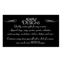 KRW Designs Business Cards business cards