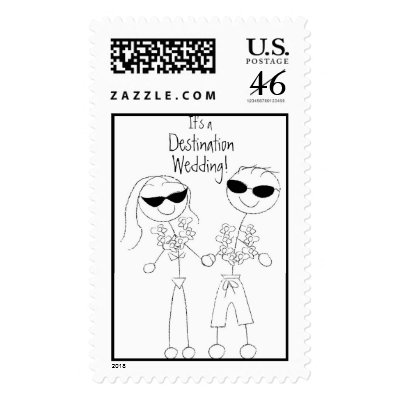 KRW Destination Wedding Toon Stamp by KRWWedding