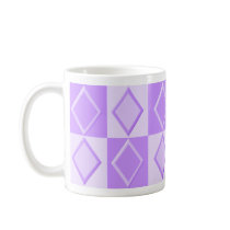 KRW Diamond Pattern Mug - Lilac