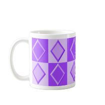 KRW Diamond Pattern Mug - Violet