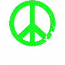 KRW Distressed Neon Green Peace Sign t-shirts by KRWDesigns KRW Distressed Neon Green Peace Sign t-shirts