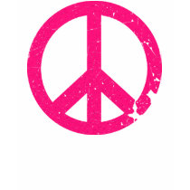 KRW Distressed Pink Peace Sign t-shirts by KRWDesigns KRW Distressed Pink Peace Sign t-shirts