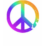 KRW Distressed Rainbow Peace Sign shirt