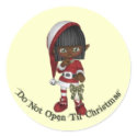 KRW Do Not Open Til Christmas Seal stickers