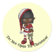 KRW Do Not Open Til Christmas Seal stickers