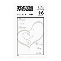 KRW Double Heart Custom Wedding Stamp by KRWWedding KRW Double Heart Custom Wedding Stamp