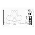 KRW Double Heart Custom Wedding Stamp by KRWWedding KRW Double Heart Custom Wedding Stamp