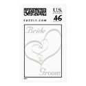 KRW Double Heart Custom Wedding Stamp by KRWWedding KRW Double Heart Custom Wedding Stamp