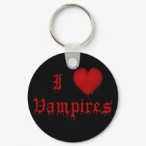 KRW Dripping Blood I Love Vampires keychains by KRWDesigns KRW Dripping Blood I Love Vampires keychains