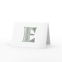 KRW - E - Celtic Monogram Card - Blank