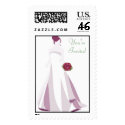 KRW Elegant Bride Wedding Shower Stamp