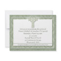 KRW Elegant Celtic Cross Irish Wedding invitations