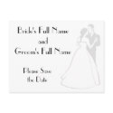 KRW Elegant Custom Save the Date Card postcards