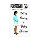 KRW Ethnic Pregnant Mom Baby Shower postage