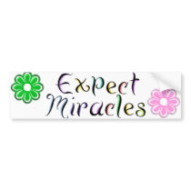 KRW Expect Miracles Bumper Sticker