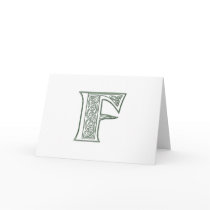KRW - F - Celtic Monogram Card - Blank