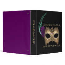 KRW Fancy Mardi Gras Mask binders