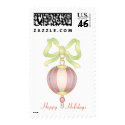 KRW Fancy Pastel Ornament Happy Holidays postage by KRWHolidays KRW Fancy Pastel Ornament Happy Holidays postage