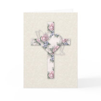 KRW Floral Cross and Doves cards