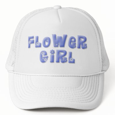 KRW Flower Girl Baseball Cap Mesh Hats by KRWWedding