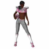 KRW Football Hottie African American Photo Cutouts