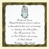 KRW Framed Dreamcatcher Custom Wedding Invitation invitations