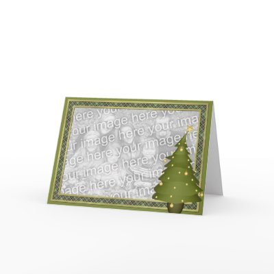 KRW Fun Lil Christmas Tree Custom Photo Card by KRWHolidays