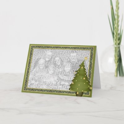 KRW Fun Lil Christmas Tree Custom Photo Card