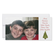 KRW Fun Lil Christmas Tree Custom Photo Card photo cards by KRWHolidays KRW Fun Lil Christmas Tree Custom Photo Card photo cards