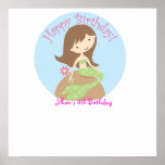 KRW Fun Lil Mermaid Birthday Autograph Poster