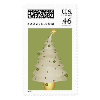 KRW Fun Little Christmas Tree Holiday Stamp stamp