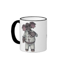 KRW Funny Elephant in Pajamas Groucho Marx Quote mugs