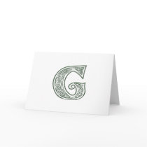 KRW - G - Celtic Monogram Card - Blank