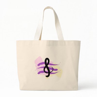 KRW G Clef Tote Bag by KRWDesigns