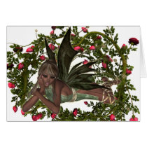 KRW Garden Faery African American Custom Card cards