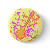 KRW Girl's Rock Guitar Grunge buttons by KRWDesigns KRW Girl's Rock Guitar Grunge buttons