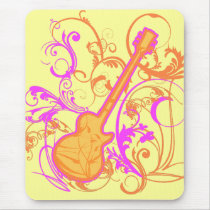 KRW Girl's Rock Guitar Grunge mousepads by KRWDesigns KRW Girl's Rock Guitar Grunge mousepads