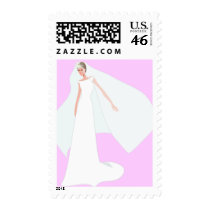 KRW Glamour Bride Pink Wedding Stamp by KRWWedding KRW Glamour Bride Pink Wedding Stamp