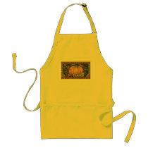 KRW Golden Pumpkin Vintage Crate Label Apron