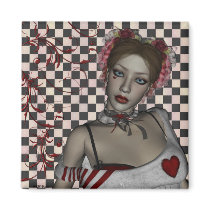 KRW Gothic Sweetheart magnets by KRWDesigns KRW Gothic Sweetheart magnets