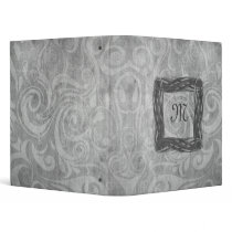 KRW Gothic Swirls Monogram Gray Binder/Album *