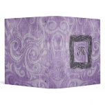 KRW Gothic Swirls Monogram Purple Binder/Album *