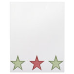 KRW Green and Red  Christmas Star Letterhead