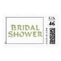 KRW Green Daisy Bridal Shower Stamp