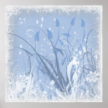 KRW Grunge in Blue Take 2 Poster posters